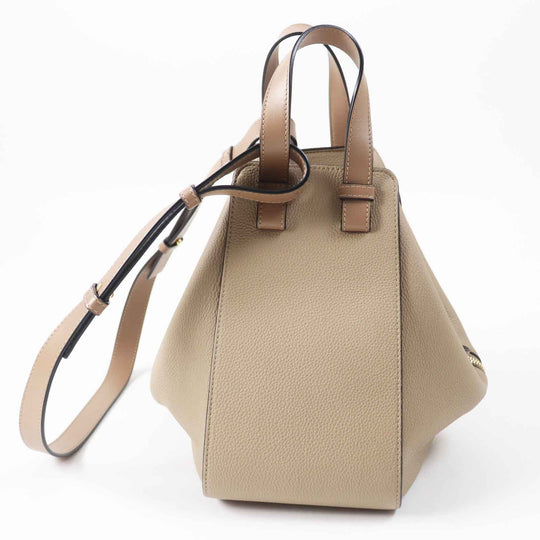 LOEWE Shoulder Bag A538S35X51 Main: Soft grain calf sand Hammock Small Women Used Authentic