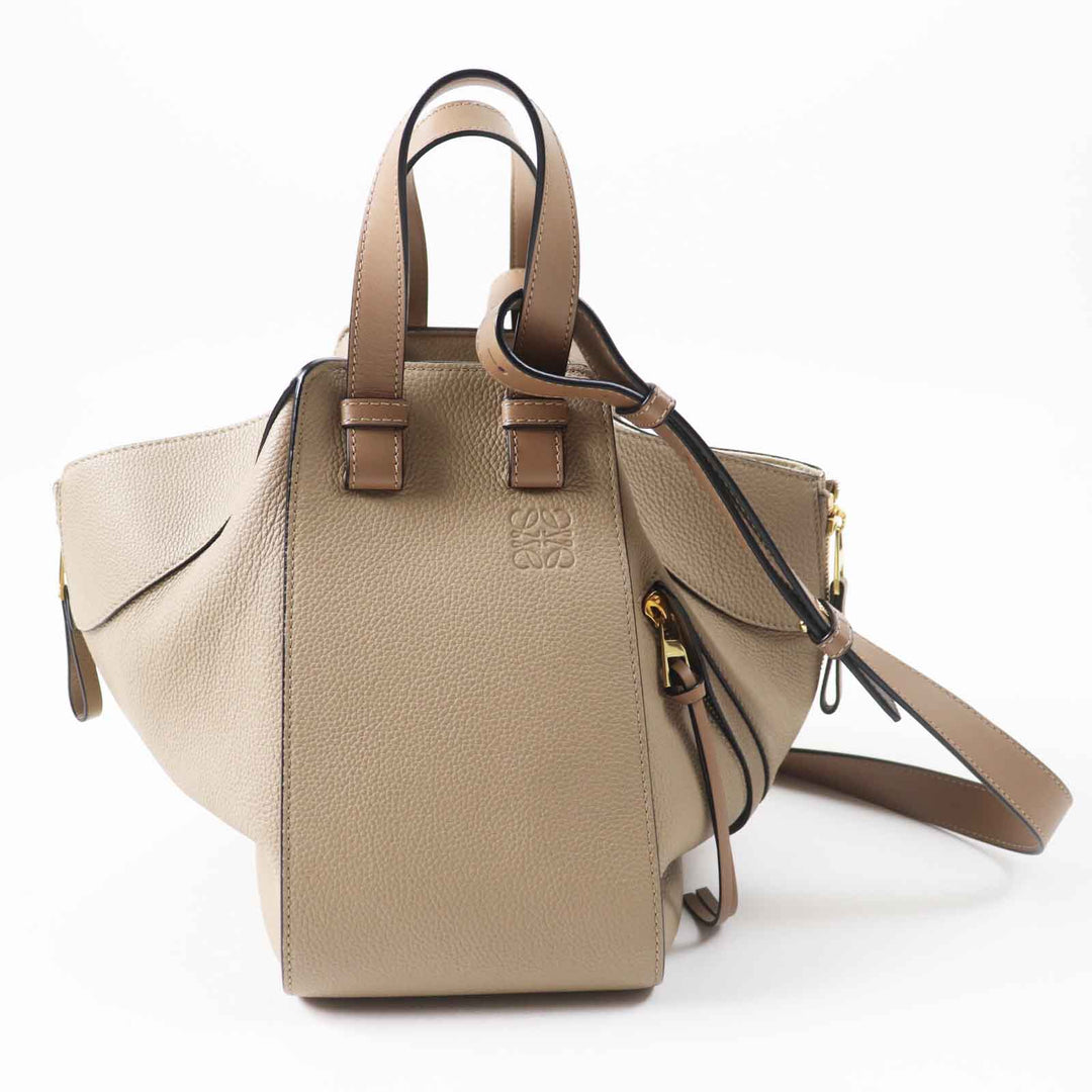 LOEWE Shoulder Bag A538S35X51 Main: Soft grain calf sand Hammock Small Women Used Authentic
