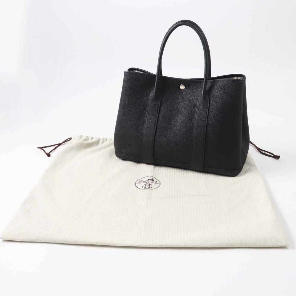 HERMES Tote Bag Main: Negonda black Garden party PM 36 Women Used Authentic