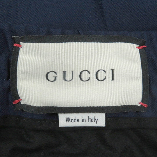 GUCCI Pants 493714 Outer: 83% wool, Outer: 17% mohair, Lining: 100% cotton Navy mens 44 Used Authentic