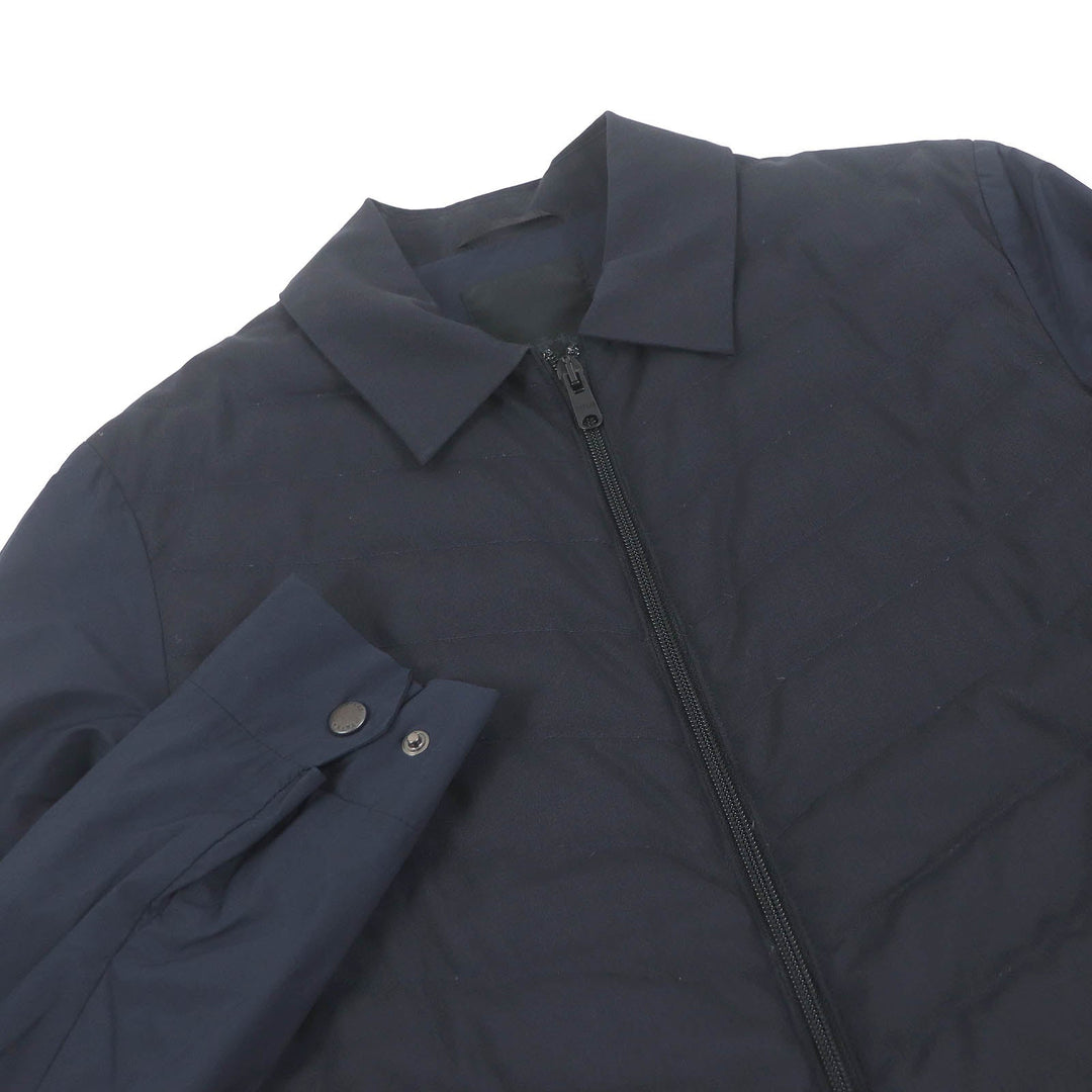 TATRAS Down jacket MTK8TM498 Outer: 100% wool, Lining: 90% nylon, Lining: 10% polyurethane, Filling: 90% down, Filling: 10% feather Navy CORBEZZOLO mens 02 (170/92A) Used Authentic