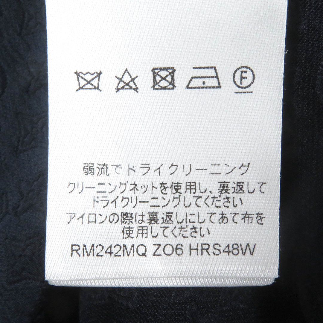 LOUIS VUITTON Short sleeve shirt 1AFRNJ Main: 60% silk, Main: 40% cotton Navy mens L Used Authentic