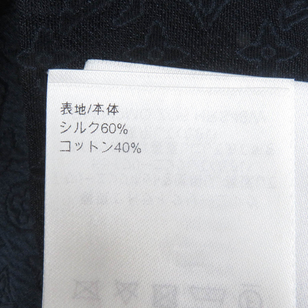 LOUIS VUITTON Short sleeve shirt 1AFRNJ Main: 60% silk, Main: 40% cotton Navy mens L Used Authentic