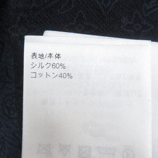 LOUIS VUITTON Short sleeve shirt 1AFRNJ Main: 60% silk, Main: 40% cotton Navy mens L Used Authentic