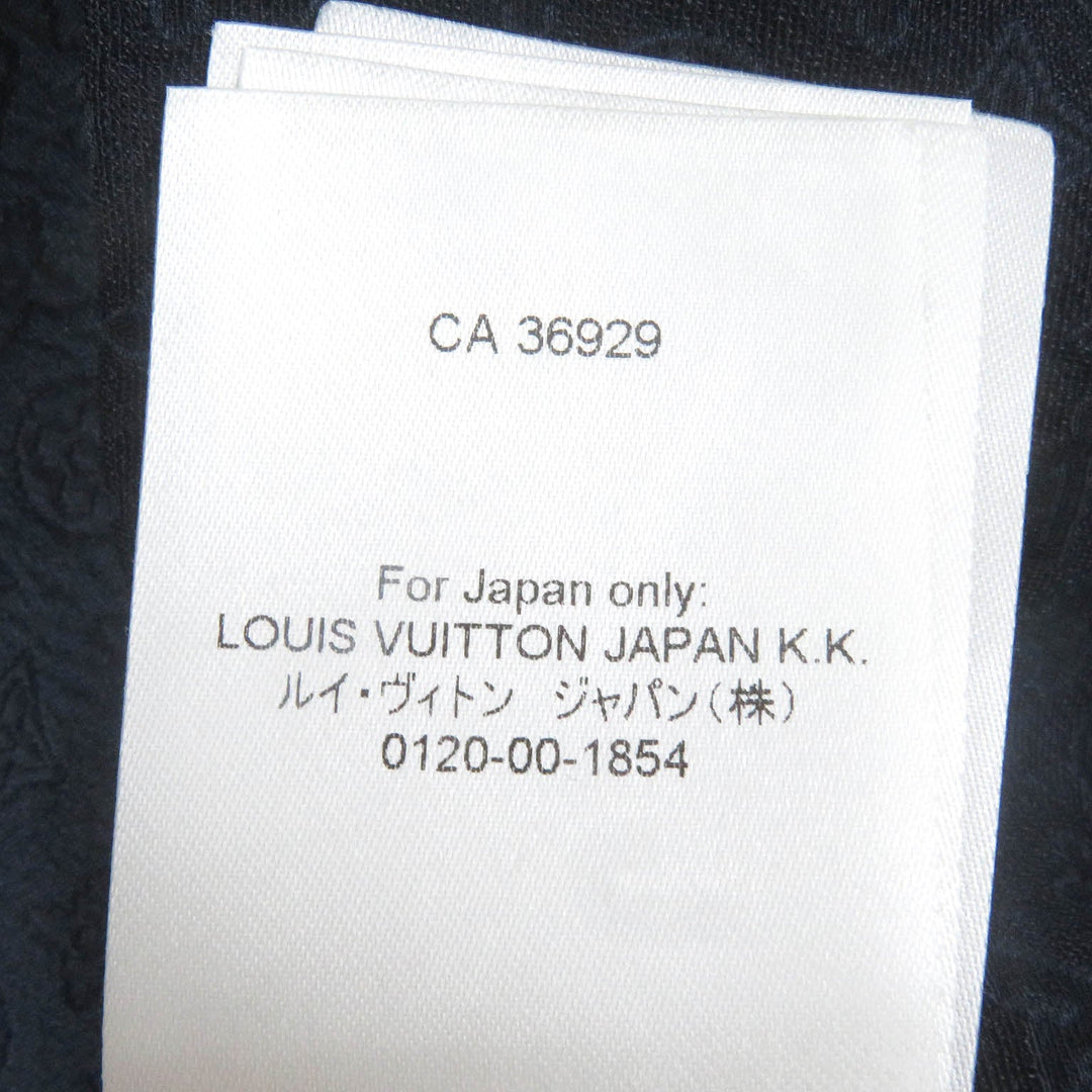 LOUIS VUITTON Short sleeve shirt 1AFRNJ Main: 60% silk, Main: 40% cotton Navy mens L Used Authentic