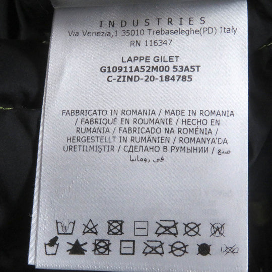MONCLER Down vest Main: 100% nylon, Filling: 90% down, Filling: 10% feather yellow LAPPE GILET mens 5 Used Authentic