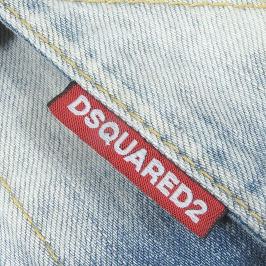 DSQUARED2 Denim Jacket S71AN0164 Main: 100% cotton, part: 100% polyester, part: 100% rayon Indigo blue Dan Jean Jacket mens 44 Used Authentic