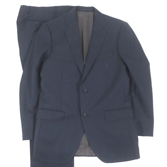 BOGLIOLI suit Outer: 100% wool, Lining: 58% cotton, Lining: 42% cupra, Sleeve lining: 100% cupra Navy mens 46 Used Authentic