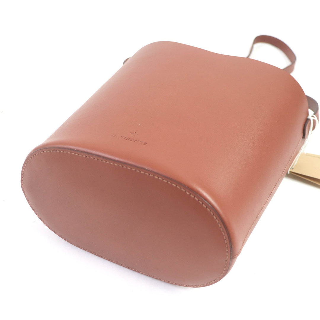 IL BISONTE Shoulder Bag Main: Leather Brown (reddish) ROSETO BUCKET BAG Women Used Authentic