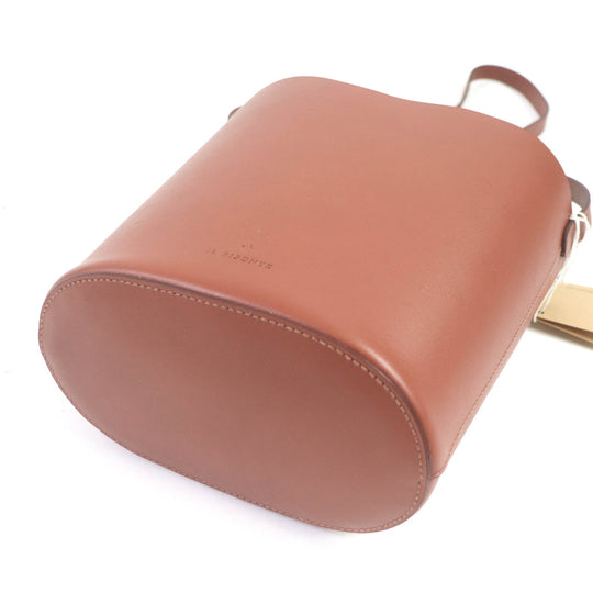 IL BISONTE Shoulder Bag Main: Leather Brown (reddish) ROSETO BUCKET BAG Women Used Authentic