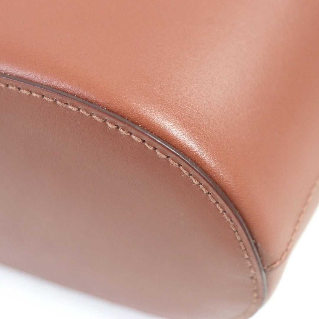 IL BISONTE Shoulder Bag Main: Leather Brown (reddish) ROSETO BUCKET BAG Women Used Authentic