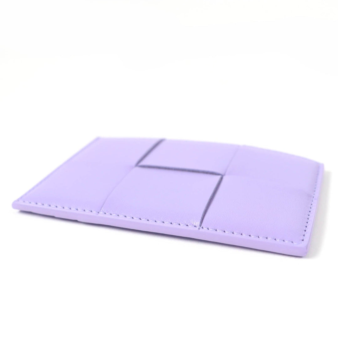 BOTTEGAVENETA Card Case 649597 Main: Leather purple Cassette Credit Card Case Women Used Authentic