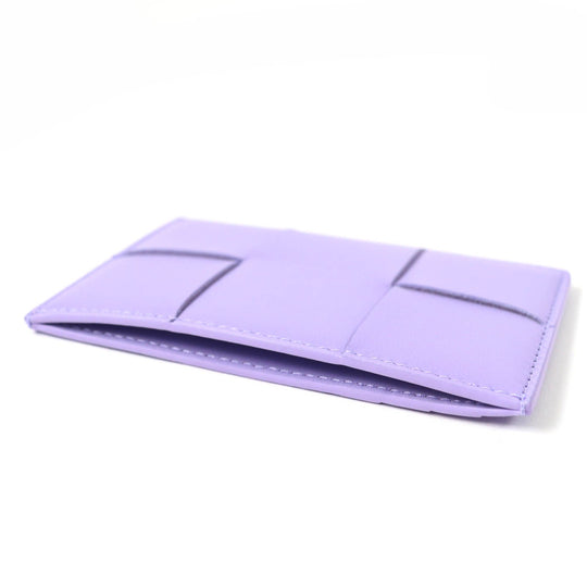 BOTTEGAVENETA Card Case 649597 Main: Leather purple Cassette Credit Card Case Women Used Authentic