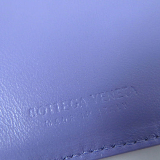 BOTTEGAVENETA Card Case 649597 Main: Leather purple Cassette Credit Card Case Women Used Authentic