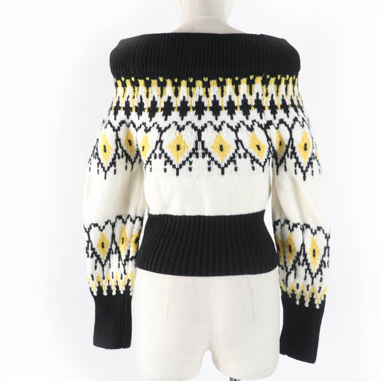 Alexander McQueen knit 710206 wool multicolor Women XS Used Authentic