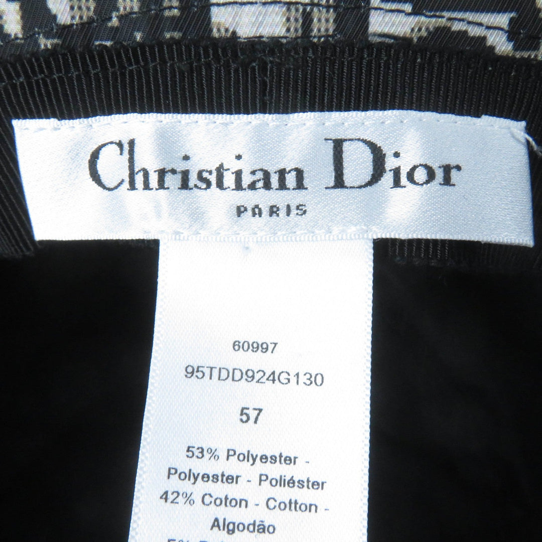 Christian Dior hat 95TDD924G130 polyester black TEDDY-D 57