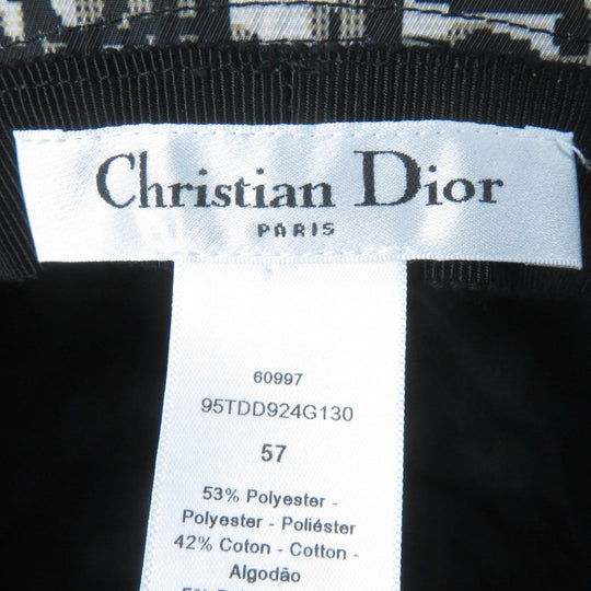 Christian Dior hat 95TDD924G130 polyester black TEDDY-D 57