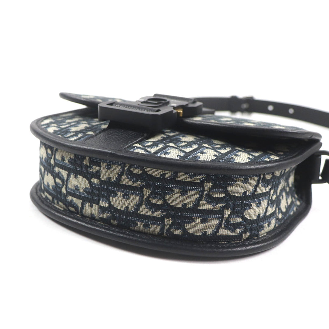 Dior HOMME Shoulder Bag 1ADPO033YKY_H27E Main: Canvas, Part: Leather Beige black Oblique jacquard Gallop Gallop Bag Mini mens Used Authentic