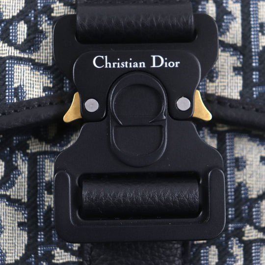 Dior HOMME Shoulder Bag 1ADPO033YKY_H27E Main: Canvas, Part: Leather Beige black Oblique jacquard Gallop Gallop Bag Mini mens Used Authentic
