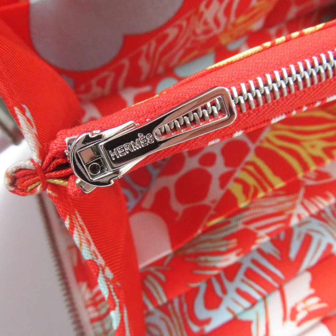 HERMES Long Wallet Purse Main: Evercolor, Lining: Silk New White Azap long silk in Women Used Authentic