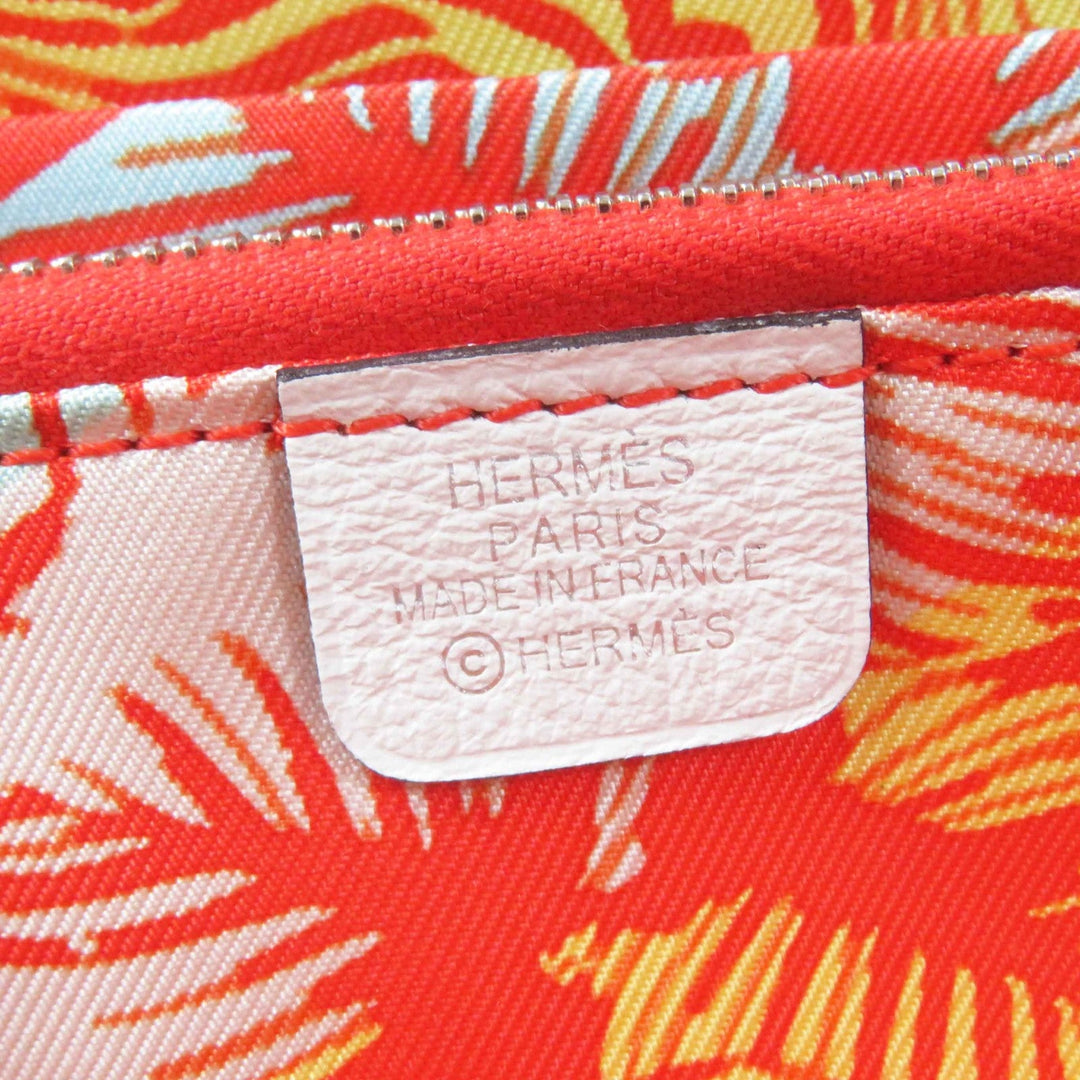HERMES Long Wallet Purse Main: Evercolor, Lining: Silk New White Azap long silk in Women Used Authentic
