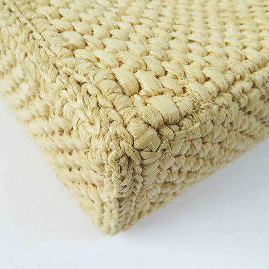 LOEWE Shoulder Bag A563S30X05 Main: Raffia, Part: Leather Brown natural Standard A5 Women Used Authentic