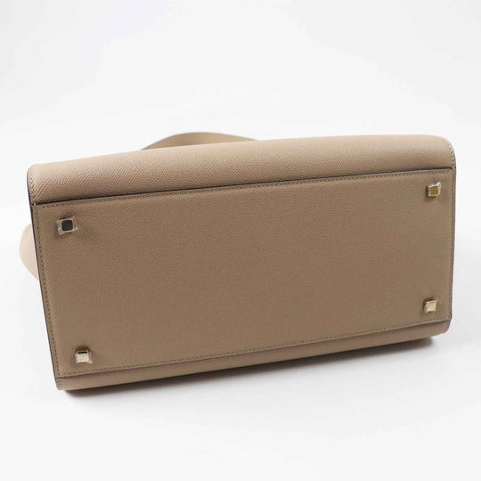 Valextra Shoulder Bag Main: Soft calfskin Cashmere (beige type) Milano bag medium Women Used Authentic