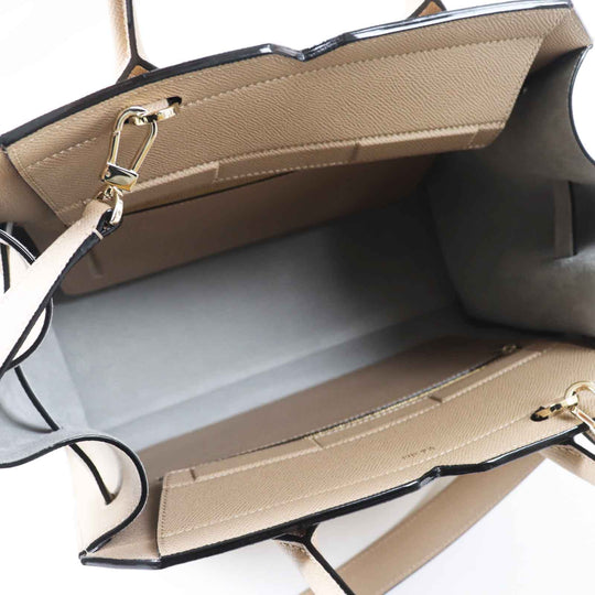 Valextra Shoulder Bag Main: Soft calfskin Cashmere (beige type) Milano bag medium Women Used Authentic