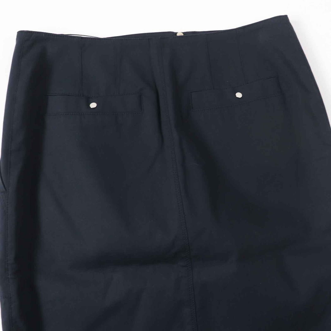 HERMES Tight Skirt Outer: 97% cotton, Outer: 3% polyurethane, Lining: 97% cotton, Lining: 3% polyurethane Dark navy Women 34 Used Authentic