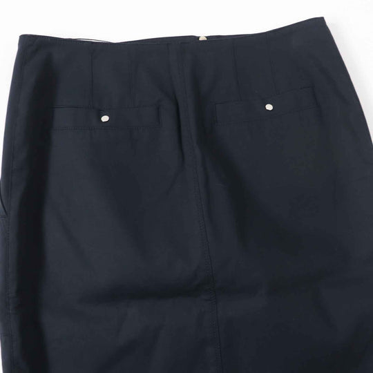 HERMES Tight Skirt Outer: 97% cotton, Outer: 3% polyurethane, Lining: 97% cotton, Lining: 3% polyurethane Dark navy Women 34 Used Authentic