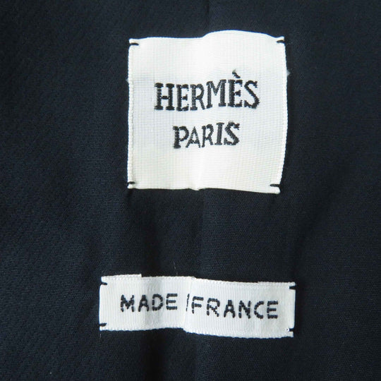 HERMES Tight Skirt Outer: 97% cotton, Outer: 3% polyurethane, Lining: 97% cotton, Lining: 3% polyurethane Dark navy Women 34 Used Authentic