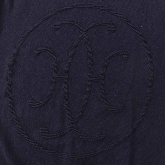 HERMES knit 4E2604D1 Main: 100% cashmere Dark navy Women 36 Used Authentic