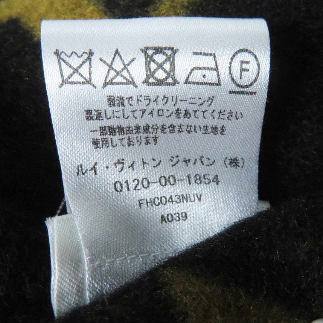 LOUIS VUITTON coat Outer: 99% wool, Outer: 1% silk, Lining: 50% cupra, Lining: 50% rayon, Part: 99% wool Black brown Women 38 Used Authentic