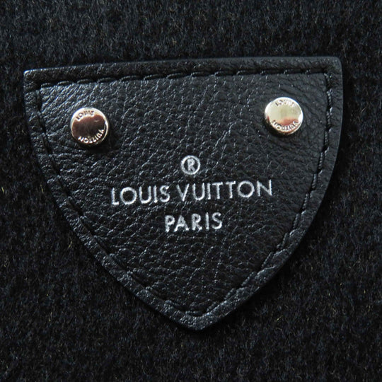 LOUIS VUITTON coat Outer: 99% wool, Outer: 1% silk, Lining: 50% cupra, Lining: 50% rayon, Part: 99% wool Black brown Women 38 Used Authentic