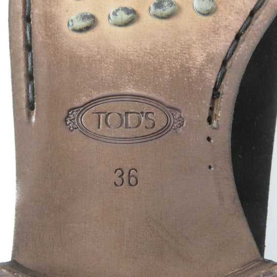 TOD’S loafers Suede leather black 36
