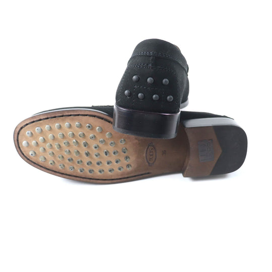 TOD’S loafers Suede leather black 36