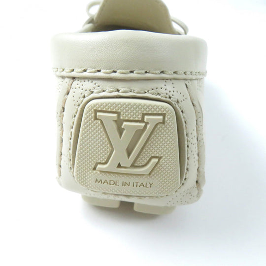 LOUIS VUITTON loafers 1ACHAU Main: Leather light beige Gloria Lyne Women 35 Used Authentic