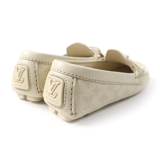 LOUIS VUITTON loafers 1ACHAU Main: Leather light beige Gloria Lyne Women 35 Used Authentic