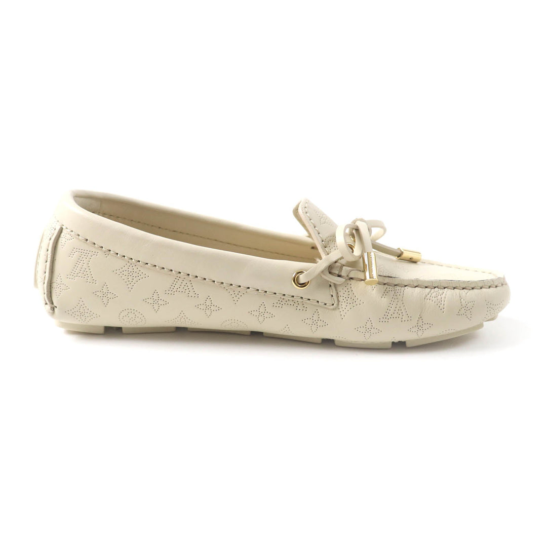LOUIS VUITTON loafers 1ACHAU Main: Leather light beige Gloria Lyne Women 35 Used Authentic