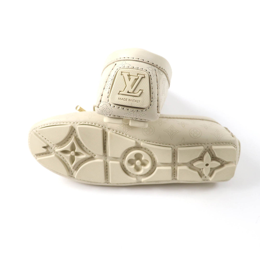 LOUIS VUITTON loafers 1ACHAU Main: Leather light beige Gloria Lyne Women 35 Used Authentic