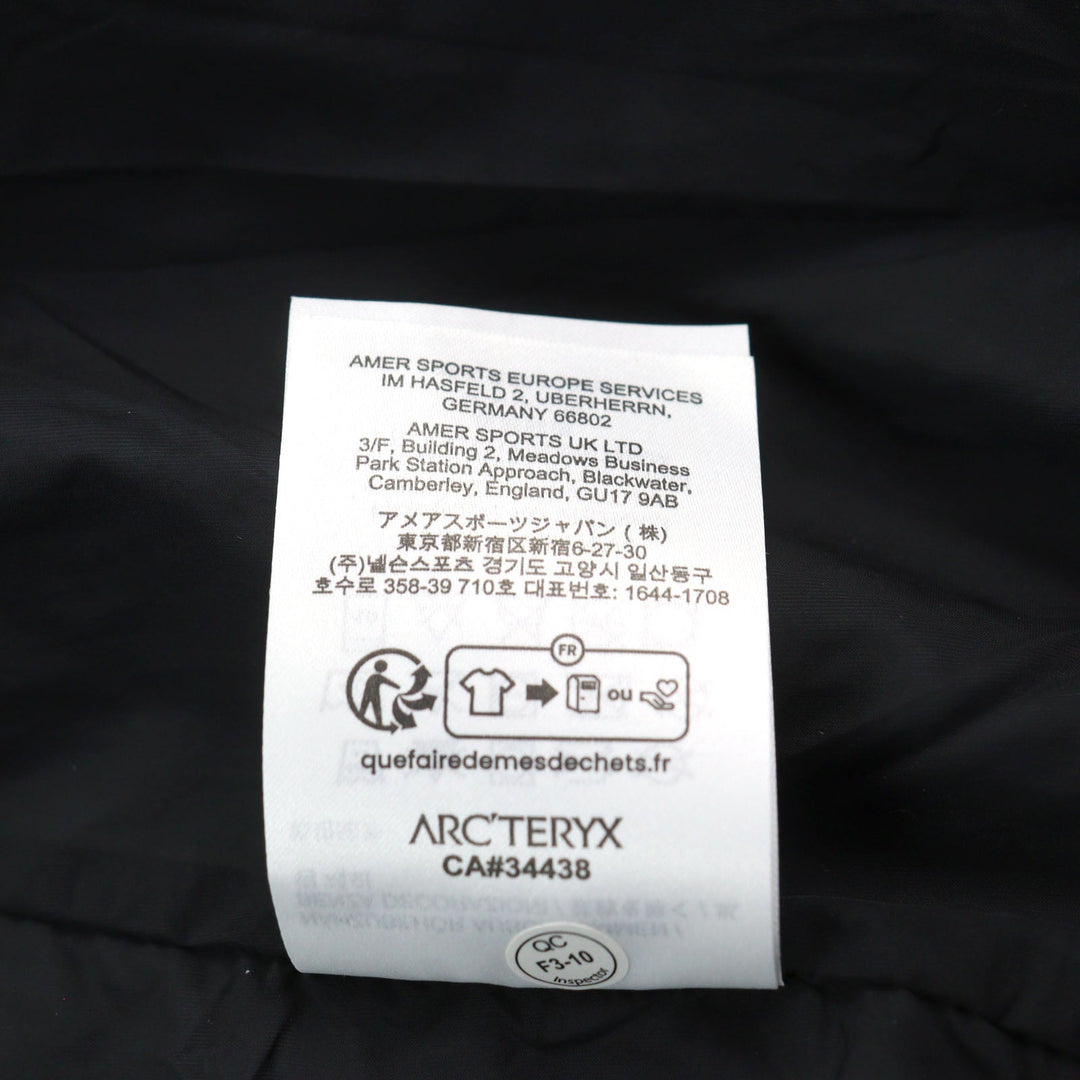 ARC'TERYX Jacket X000007051 polyester black KADIN HOODY mens XS Used Authentic