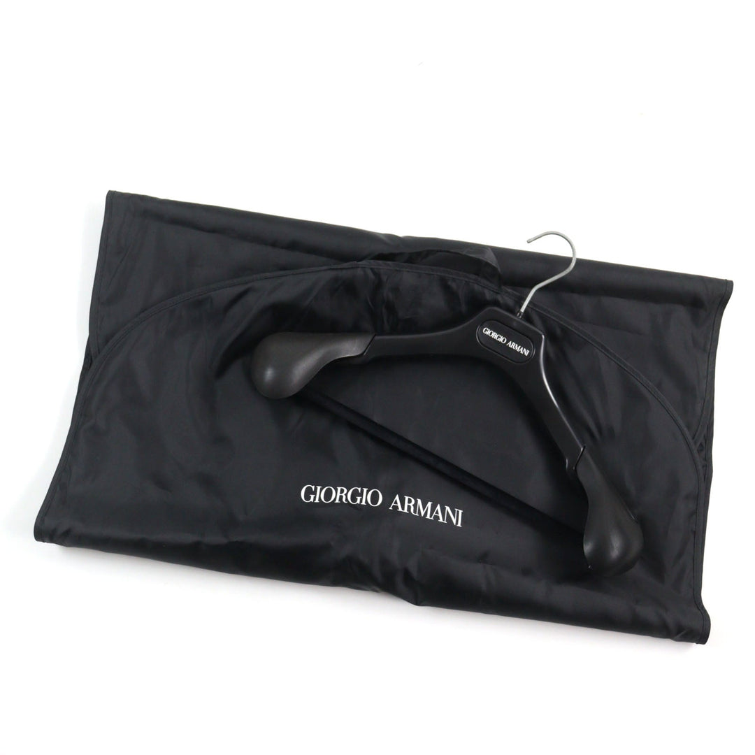 GIORGIO ARMANI Jacket 9SR03P Main: 100% lambskin, part: 66% virgin wool, part: 19% silk, part: 9% cashmere, part: 5% polyamide (nylon) black mens 52 Used Authentic