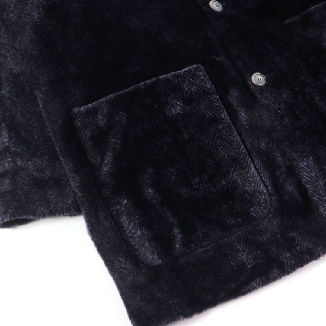 GIORGIO ARMANI coat BSB01P Outer material: 100% mouton, Outer material: 100% lamb leather, Part: 100% polyester purple mens 52 Used Authentic