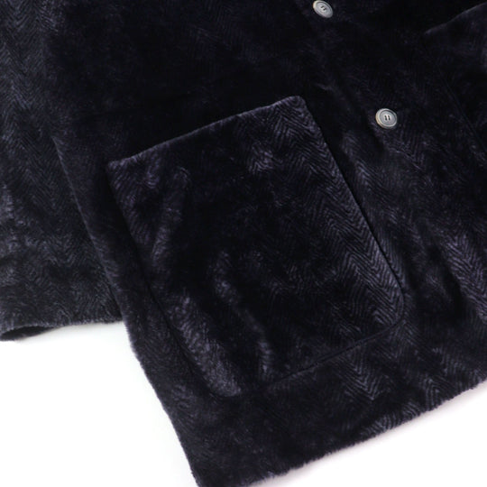GIORGIO ARMANI coat BSB01P Outer material: 100% mouton, Outer material: 100% lamb leather, Part: 100% polyester purple mens 52 Used Authentic