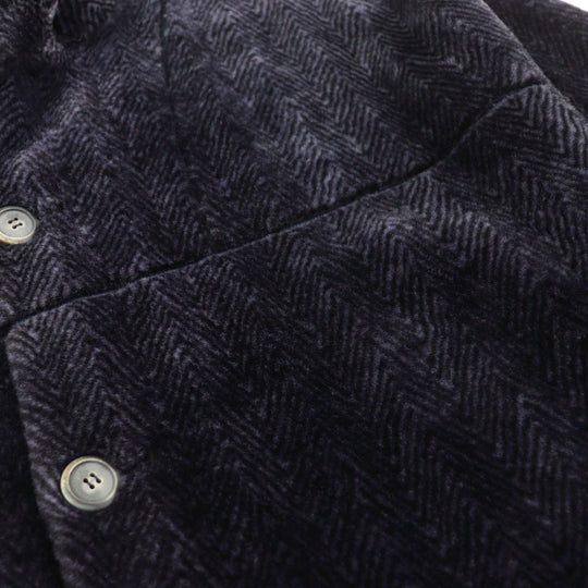 GIORGIO ARMANI coat BSB01P Outer material: 100% mouton, Outer material: 100% lamb leather, Part: 100% polyester purple mens 52 Used Authentic