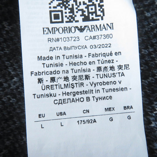EMPORIO ARMANI cardigan Main: 47% polyamide, Main: 36% viscose, Main: 17% polyester Navy Women L Used Authentic