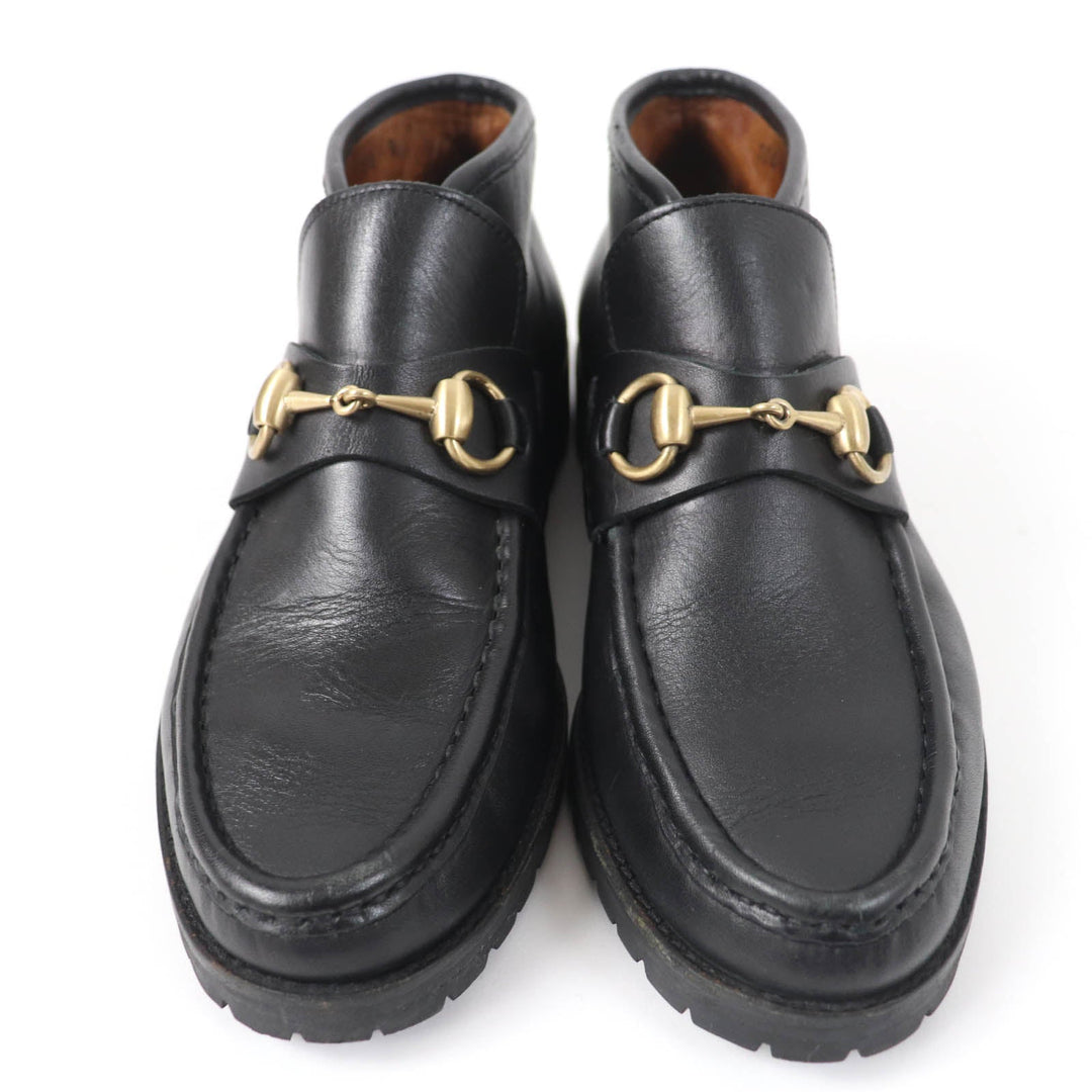GUCCI Ankle boots 1040088 Main: Leather black Women 7 Used Authentic