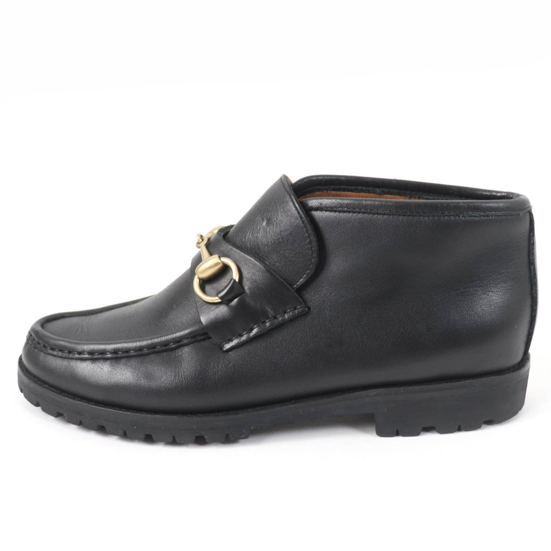 GUCCI Ankle boots 1040088 Main: Leather black Women 7 Used Authentic