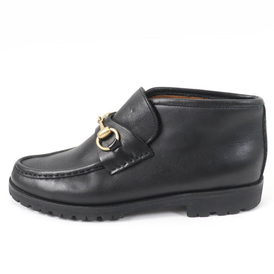 GUCCI Ankle boots 1040088 Main: Leather black Women 7 Used Authentic