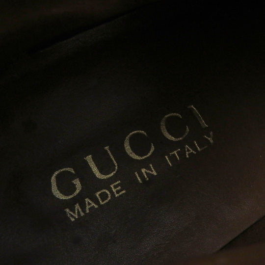 GUCCI Ankle boots 1040088 Main: Leather black Women 7 Used Authentic